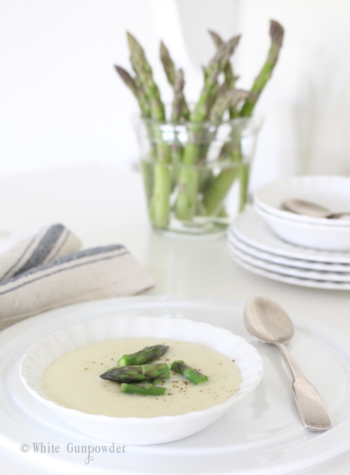 Potato, Fennel and Leek Soup with Asparagus Recipe